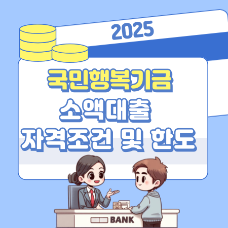 0012025년 국민행복기금 소액대출 자격조건 및 한도 최신정보 안내