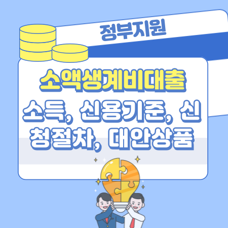 006 소액생계비대출 자격은 어떻게 되나, 소득, 신용기준, 신청절차, 대안상품