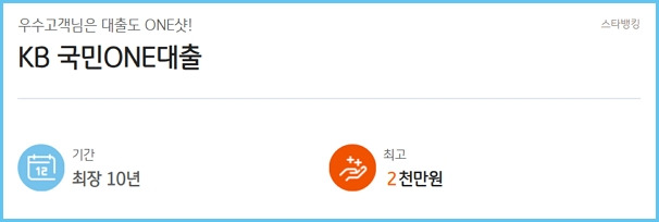 국민은행 kb국민one대출 무직자 신용대출 한도, 금리, 필요서류, 연장, 신용등급(점수) 535 2