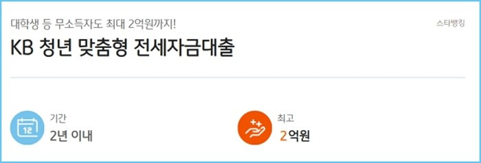 국민은행 청년 전세자금대출 자격 연령, 나이, 조건, 한도, 임차보증금 한도, 준비서류 403 2