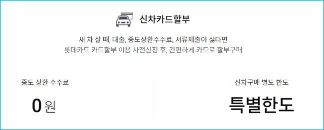 롯데카드 신차 자동차할부 자격요건, 오토론, 일시불할부금융 자격, 한도, 금리, 신용점수(등급) 317 4