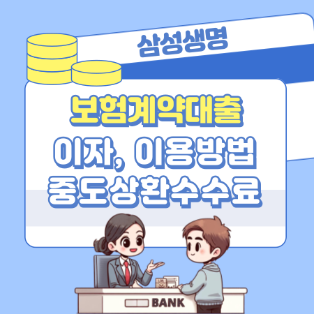 삼성생명 보험계약대출 자격조건, 한도, 이자, 중도상환수수료, 이용방법, 고객센터전화번호 597 1