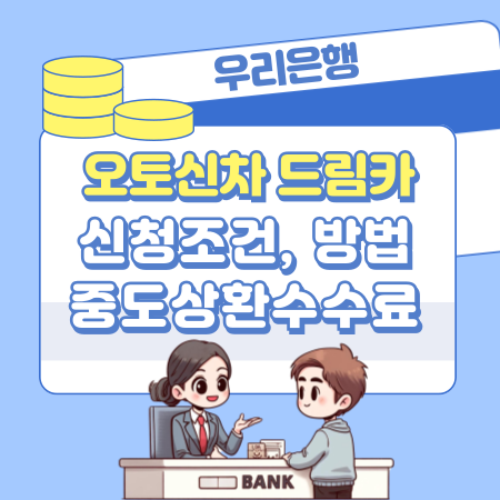우리은행 오토신차   자동차대출 드림카 신청조건, 방법, 이자, 중도상환수수료, 신용점수 328 1